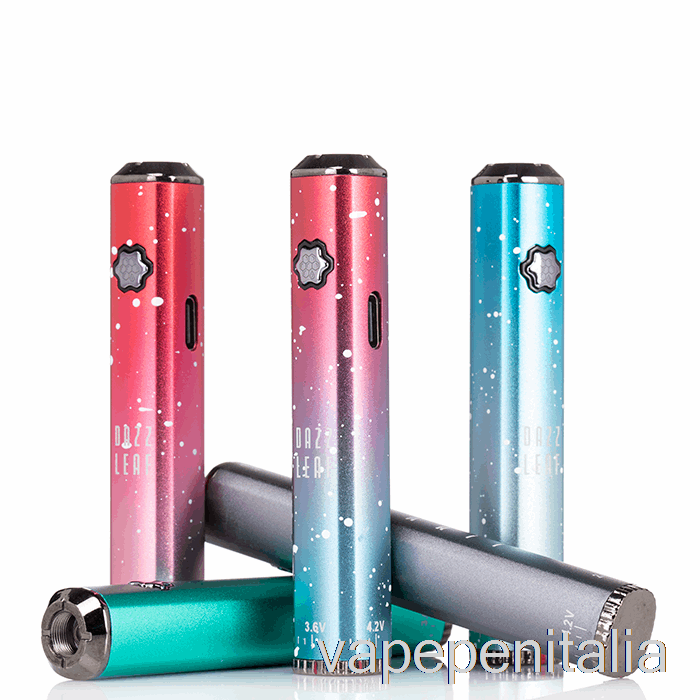 Scatola Vape Mod Dazzleaf Squarii Fondo Twist 510 Batteria Viola Splatter